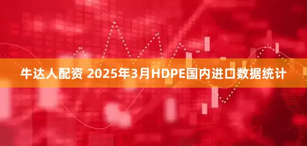 牛达人配资 2025年3月HDPE国内进口数据统计